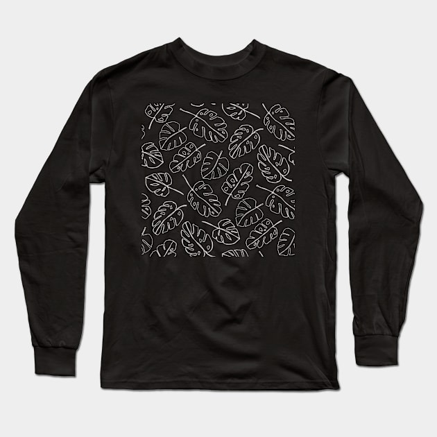 leaves pattern Long Sleeve T-Shirt by SUGARCOATED